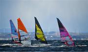 26 October 2019; A view of the field during the Irish Windsurfing Slalom Series Round 5 in Kinvara, Co Galway. Photo by Seb Daly/Sportsfile