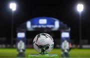 18 October 2019; The match-ball is seen prior to the SSE Airtricity League Premier Division match between St Patrick's Athletic and Bohemians at Richmond Park in Dublin. Photo by Harry Murphy/Sportsfile