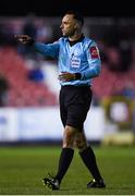 18 October 2019; Referee Neil Doyle during the SSE Airtricity League Premier Division match between St Patrick's Athletic and Bohemians at Richmond Park in Dublin. Photo by Harry Murphy/Sportsfile
