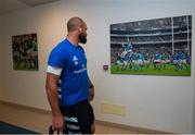 26 October 2019; Leinster captain Scott Fardy walks past a photograph of Leinster head coach Leo Cullen ahead of the Guinness PRO14 Round 4 match between Zebre and Leinster at the Stadio Sergio Lanfranchi in Parma, Italy. Photo by Ramsey Cardy/Sportsfile
