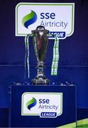25 October 2019; The SSE Airtricity League Premier Division trophy following the SSE Airtricity League Premier Division match between Dundalk and St Patrick's Athletic at Oriel Park in Dundalk, Co Louth. Photo by Stephen McCarthy/Sportsfile
