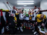 25 October 2019; Dundalk players celebrate following the SSE Airtricity League Premier Division match between Dundalk and St Patrick's Athletic at Oriel Park in Dundalk, Co Louth. Photo by Stephen McCarthy/Sportsfile