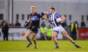 26 October 2019; Aran Waters of Ballyboden St Endas in action against Diarmuid McLoughlin of St Judes during the Dublin County Senior Club Football Championship semi-final match between  Ballyboden St Endas and St Judes at Parnell Park, Dublin. Photo by David Fitzgerald/Sportsfile