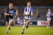 26 October 2019; Aran Waters of Ballyboden St Endas in action against Diarmuid McLoughlin of St Judes during the Dublin County Senior Club Football Championship semi-final match between  Ballyboden St Endas and St Judes at Parnell Park, Dublin. Photo by David Fitzgerald/Sportsfile