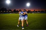 26 October 2019; Ballyboden St Endas players, from left, Warren Egan, Tom Hayes and Darragh Nelson celebrate following the Dublin County Senior Club Football Championship semi-final match between  Ballyboden St Endas and St Judes at Parnell Park, Dublin. Photo by David Fitzgerald/Sportsfile