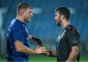 26 October 2019; Ross Molony of Leinster and Mick Kearney of Zebre following the Guinness PRO14 Round 4 match between Zebre and Leinster at the Stadio Sergio Lanfranchi in Parma, Italy. Photo by Ramsey Cardy/Sportsfile