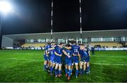 26 October 2019; The Leinster team huddle following the Guinness PRO14 Round 4 match between Zebre and Leinster at the Stadio Sergio Lanfranchi in Parma, Italy. Photo by Ramsey Cardy/Sportsfile