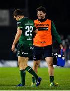 26 October 2019; Tom Farrell of Connacht, left, is congratulated by team-mate Tom Daly following his last minute try during the Guinness PRO14 Round 4 match between Connacht and Toyota Cheetahs at The Sportsground in Galway. Photo by Seb Daly/Sportsfile