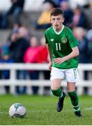 19 October 2019; Cian Barrett of Republic of Ireland during the Under-15 UEFA Development Tournament match between Republic of Ireland and Faroe Islands at Westport in Mayo. Photo by Harry Murphy/Sportsfile