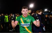 26 October 2019; David Keogh of Thomas Davis celebrates following the Dublin County Senior Club Football Championship semi-final match between Thomas Davis and Kilmacud Crokes at Parnell Park, Dublin. Photo by David Fitzgerald/Sportsfile