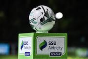 18 October 2019; A match-ball is seen ahead of the SSE Airtricity League Premier Division match between UCD and Shamrock Rovers at The UCD Bowl in Belfield, Dublin. Photo by Ben McShane/Sportsfile