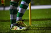 18 October 2019; A detailed view of the boots of Brandon Kavanagh of Shamrock Rovers during the SSE Airtricity League Premier Division match between UCD and Shamrock Rovers at The UCD Bowl in Belfield, Dublin. Photo by Ben McShane/Sportsfile