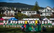 26 October 2019; Ireland players ahead of the FIH Men's Olympic Qualifier match against Canada at Rutledge Field, in West Vancouver, British Columbia, Canada. Photo by Darryl Dyck/Sportsfile