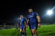 26 October 2019; Vakh Abdaladze of Leinster  following the Guinness PRO14 Round 4 match between Zebre and Leinster at the Stadio Sergio Lanfranchi in Parma, Italy. Photo by Ramsey Cardy/Sportsfile