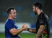26 October 2019; Bryan Byrne of Leinster and Mick Kearney of Zebre following the Guinness PRO14 Round 4 match between Zebre and Leinster at the Stadio Sergio Lanfranchi in Parma, Italy. Photo by Ramsey Cardy/Sportsfile