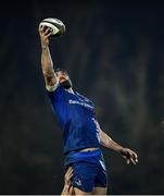 26 October 2019; Scott Fardy of Leinster wins possession in the lineout during the Guinness PRO14 Round 4 match between Zebre and Leinster at the Stadio Sergio Lanfranchi in Parma, Italy. Photo by Ramsey Cardy/Sportsfile