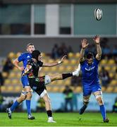 26 October 2019; Carlo Canna of Zebre in action against Josh Murphy of Leinster during the Guinness PRO14 Round 4 match between Zebre and Leinster at the Stadio Sergio Lanfranchi in Parma, Italy. Photo by Ramsey Cardy/Sportsfile