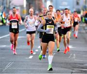 27 October 2019; Participant Caitriona Jennings of Letterkenny AC during today’s 2019 KBC Dublin Marathon. 22,500 runners took to the Fitzwilliam Square start line today to participate in the 40th running of the KBC Dublin Marathon, making it the fifth largest marathon in Europe. Photo by Seb Daly/Sportsfile