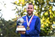 27 October 2019; Stephen Scullion from Clonliffe Harriers A.C., the 1st Irish male winner of the men's category in today’s 2019 KBC Dublin Marathon. 22,500 runners took to the Fitzwilliam Square start line today to participate in the 40th running of the KBC Dublin Marathon, making it the fifth largest marathon in Europe. Photo by Ramsey Cardy/Sportsfile