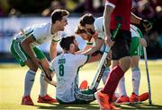 26 October 2019; Chris Cargo of Ireland celebrates with team-mates after scoring a goal for his side against Canada during the FIH Men's Olympic Qualifier match at Rutledge Field, in West Vancouver, British Columbia, Canada. Photo by Darryl Dyck/Sportsfile