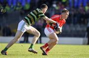 27 October 2019; Darragh Roche of East Kerry in action against Kieran O'Dwyer of St Brendan's during the Kerry County Senior Club Football Championship semi-final match between St Brendan's and East Kerry at Fitzgerald Stadium in Killarney, Kerry. Photo by Brendan Moran/Sportsfile