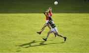 27 October 2019; David Clifford of East Kerry in action against Luke Mulligan of St Brendan's during the Kerry County Senior Club Football Championship semi-final match between St Brendan's and East Kerry at Fitzgerald Stadium in Killarney, Kerry. Photo by Brendan Moran/Sportsfile