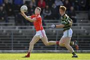 27 October 2019; Ronan Buckley of East Kerry in action against Brandon Barrett of St Brendan's during the Kerry County Senior Club Football Championship semi-final match between St Brendan's and East Kerry at Fitzgerald Stadium in Killarney, Kerry. Photo by Brendan Moran/Sportsfile