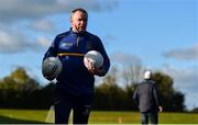 27 October 2019; Sarsfields manager Donie O'Mahony ahead of the Leinster Ladies Football Senior Club Championship Final match between Foxrock-Cabinteely and Sarsfields at Coralstown-Kinnegad GAA in Kinnegad, Co. Westmeath. Photo by Ben McShane/Sportsfile