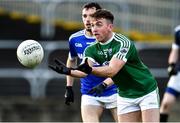 27 October 2019; Niall Friel of Gaoth Dobhair in action against Kevin McGettigan of Naomh Conaill during the Donegal County Senior Club Football Championship Final Replay match between Gaoth Dobhair and Naomh Conaill at Mac Cumhaill Park in Ballybofey, Donegal. Photo by Oliver McVeigh/Sportsfile