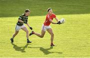 27 October 2019; Brian Lynch of East Kerry in action against Fergal Barry of St Brendan's during the Kerry County Senior Club Football Championship semi-final match between St Brendan's and East Kerry at Fitzgerald Stadium in Killarney, Kerry. Photo by Brendan Moran/Sportsfile