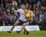 27 October 2019; Padhraig Geraghty of Summerhill in action against Conor McGill of Ratoath during the Meath County Senior Club Football Championship Final match between Ratoath and Summerhill at Páirc Tailteann in Navan, Co Meath. Photo by Seb Daly/Sportsfile