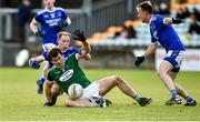 27 October 2019; Eamonn McGee of Gaoth Dobhair in action against Anthony Thompson of Naomh Conaill during the Donegal County Senior Club Football Championship Final Replay match between Gaoth Dobhair and Naomh Conaill at Mac Cumhaill Park in Ballybofey, Donegal. Photo by Oliver McVeigh/Sportsfile