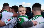 27 October 2019; Young Sarsfields supporter Liam Byrne, age 2 following the Kildare County Senior Club Football Championship Final Replay match between Moorefield and Sarsfields at St Conleth's Park in Newbridge, Kildare. Photo by Eóin Noonan/Sportsfile