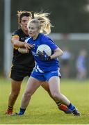 27 October 2019; Mairéad Wall of Ballymacarbry in action against Doireann O'Sullivan of Mourneabbey during the Munster Ladies Football Senior Club Championship Final match between Ballymacarbry and Mourneabbey at Galtee Rovers GAA Club, in Bansha, Tipperary. Photo by Harry Murphy/Sportsfile