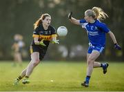 27 October 2019; Noelle Healy of Mourneabbey in action against Mairéad Wall of Ballymacarbry during the Munster Ladies Football Senior Club Championship Final match between Ballymacarbry and Mourneabbey at Galtee Rovers GAA Club, in Bansha, Tipperary. Photo by Harry Murphy/Sportsfile