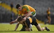 27 October 2019; Gavin White of Dr. Crokes in action against Graham O'Sullivan of South Kerry during the Kerry County Senior Club Football Championship semi-final match between South Kerry and Dr Crokes at Fitzgerald Stadium in Killarney, Kerry. Photo by Brendan Moran/Sportsfile