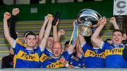 27 October 2019; Ratoath players lift the trophy following their side's victory during the Meath County Senior Club Football Championship Final match between Ratoath and Summerhill at Páirc Tailteann in Navan, Co Meath. Photo by Seb Daly/Sportsfile