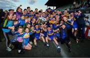 27 October 2019; Ratoath players and supporters celebrate with the trophy following the Meath County Senior Club Football Championship Final match between Ratoath and Summerhill at Páirc Tailteann in Navan, Co Meath. Photo by Seb Daly/Sportsfile