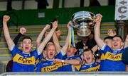 27 October 2019; Ratoath players lift the trophy following their side's victory during the Meath County Senior Club Football Championship Final match between Ratoath and Summerhill at Páirc Tailteann in Navan, Co Meath. Photo by Seb Daly/Sportsfile