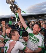 27 October 2019; The Ballyhale Shamrocks captain Michael Fennelly, 6, and teamates celebrate with the Tom Walsh cup after the Kilkenny Senior Hurling Club Championship Final match between James Stephens and Ballyhale Shamrocks at UPMC Nowlan Park in Kilkenny. Photo by Ray McManus/Sportsfile