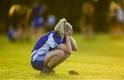 27 October 2019; Mairéad Wall of Ballymacarbry reacts at the full-time whistle following the Munster Ladies Football Senior Club Championship Final match between Ballymacarbry and Mourneabbey at Galtee Rovers GAA Club, in Bansha, Tipperary. Photo by Harry Murphy/Sportsfile