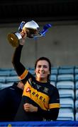 27 October 2019; Mourneabbey captain Brid O'Sullivan lifts the trophy following the Munster Ladies Football Senior Club Championship Final match between Ballymacarbry and Mourneabbey at Galtee Rovers GAA Club, in Bansha, Tipperary. Photo by Harry Murphy/Sportsfile