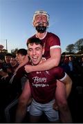 27 October 2019; Conor Coleman and Aaron Maddock, top, of St Martin's celebrate following the Wexford County Senior Club Hurling Championship Final between St Martin's and St Anne's at Innovate Wexford Park in Wexford. Photo by Stephen McCarthy/Sportsfile