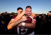 27 October 2019; St Martin's players, from left, Conor Coleman, Mikey Coleman and Joe Coleman celebrate following the Wexford County Senior Club Hurling Championship Final between St Martin's and St Anne's at Innovate Wexford Park in Wexford. Photo by Stephen McCarthy/Sportsfile