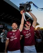 27 October 2019; Ciaran Lyng, left, and Conor Coleman of St Martin's celebrate following the Wexford County Senior Club Hurling Championship Final between St Martin's and St Anne's at Innovate Wexford Park in Wexford. Photo by Stephen McCarthy/Sportsfile