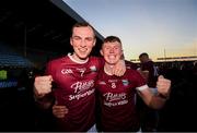 27 October 2019; Patrick O'Connor, left, and Aaron Maddock of St Martin's celebrate following the Wexford County Senior Club Hurling Championship Final between St Martin's and St Anne's at Innovate Wexford Park in Wexford. Photo by Stephen McCarthy/Sportsfile