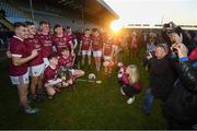 27 October 2019; St Martin's players pose for photographs following the Wexford County Senior Club Hurling Championship Final between St Martin's and St Anne's at Innovate Wexford Park in Wexford. Photo by Stephen McCarthy/Sportsfile