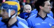 27 October 2019; 10-month-old Oisin is held by his father Aaron Craig of St Anne's prior to the Wexford County Senior Club Hurling Championship Final between St Martin's and St Anne's at Innovate Wexford Park in Wexford. Photo by Stephen McCarthy/Sportsfile