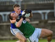 27 October 2019; Kevin Cassidy of Gaoth Dobhair in action against Nathan Byrne of Naomh Conaill during the Donegal County Senior Club Football Championship Final Replay match between Gaoth Dobhair and Naomh Conaill at Mac Cumhaill Park in Ballybofey, Donegal. Photo by Oliver McVeigh/Sportsfile