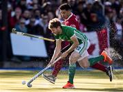 27 October 2019; Michael Robson of Ireland controls the ball in front of Gabriel Ho-Garcia of Canada during the FIH Men's Olympic Qualifier match between Canada and Ireland at Rutledge Field, in West Vancouver, British Columbia, Canada. Photo by Darryl Dyck/Sportsfile